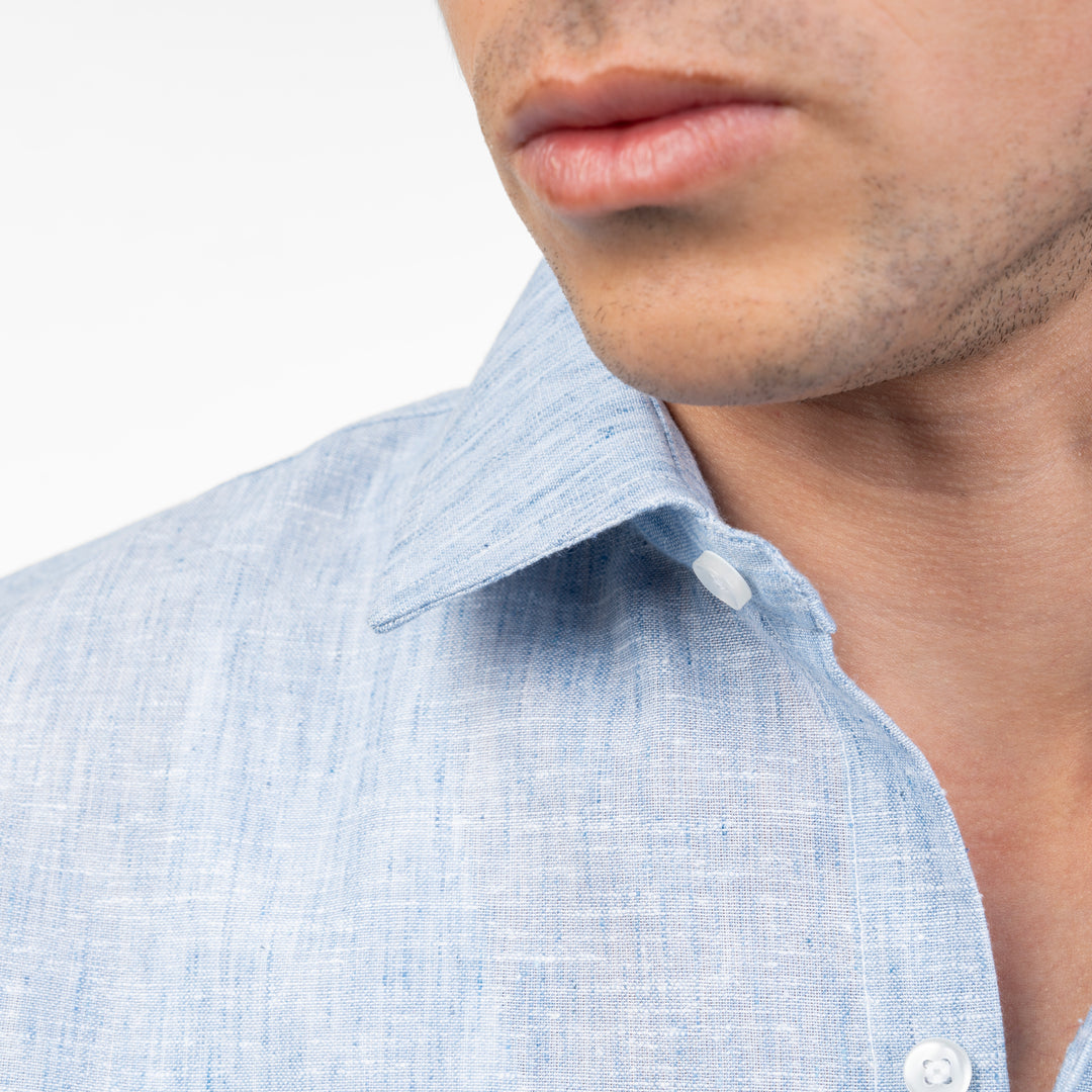 Brava Premium Baby Blue Linen Shirt