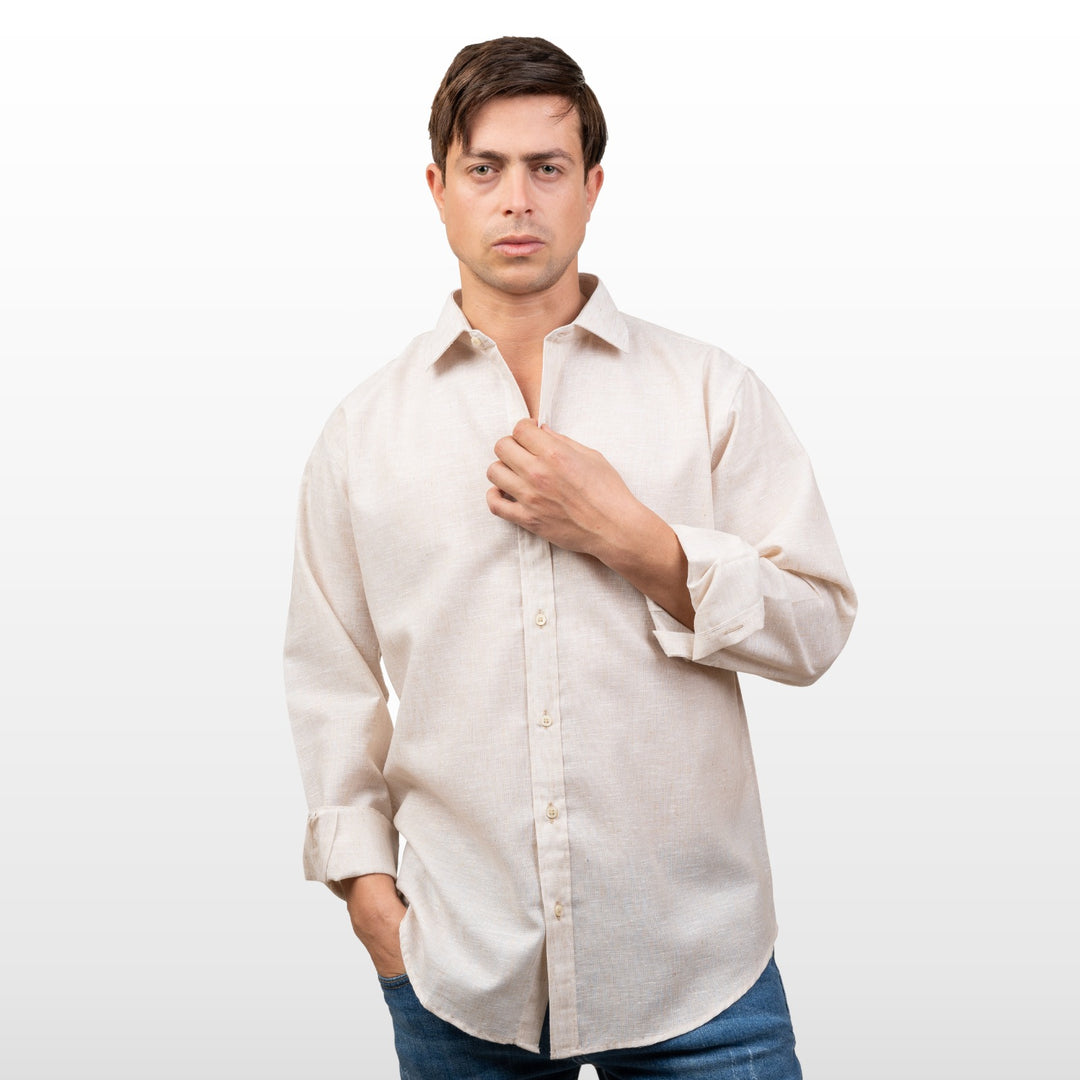 Brava Premium Beige Linen Shirt