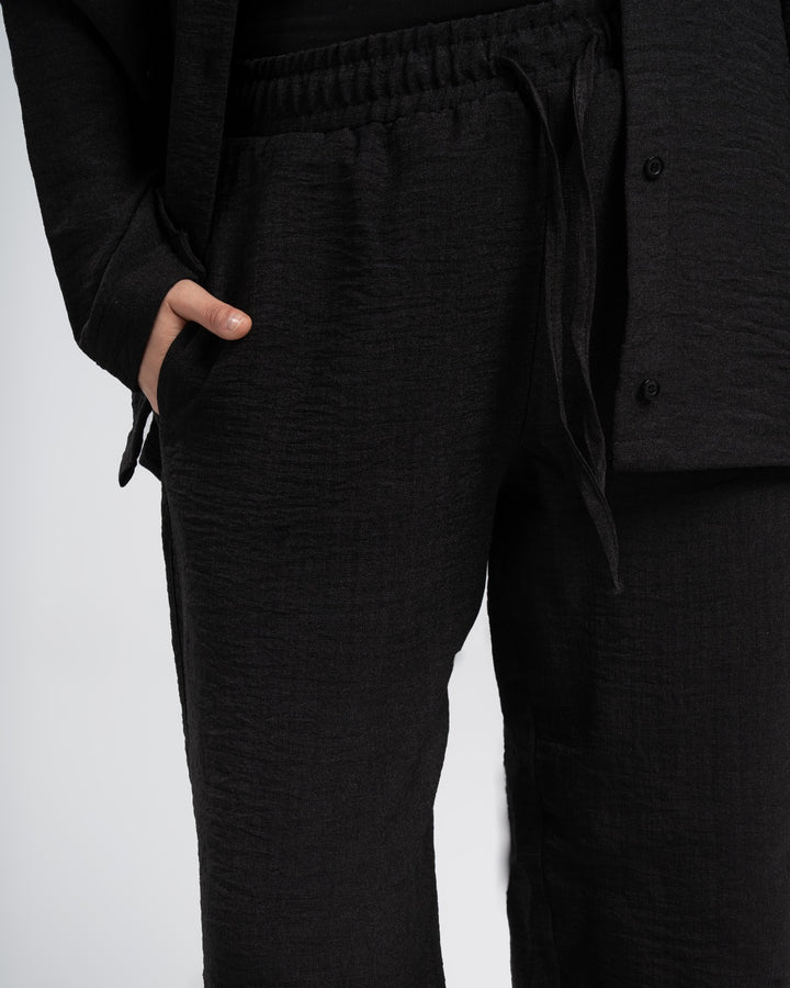 Brava Women Black Linen Set