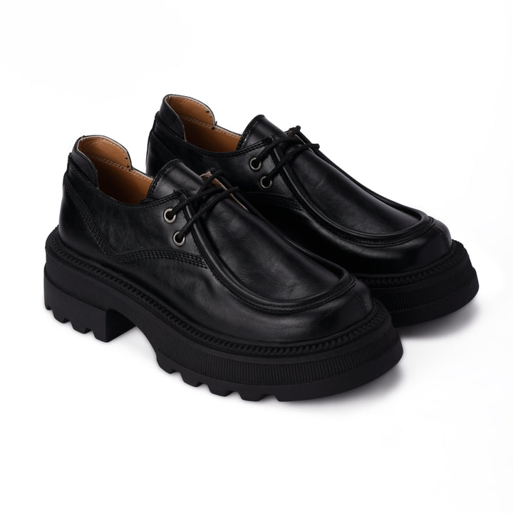 Brava Black Chunky Step Loafer