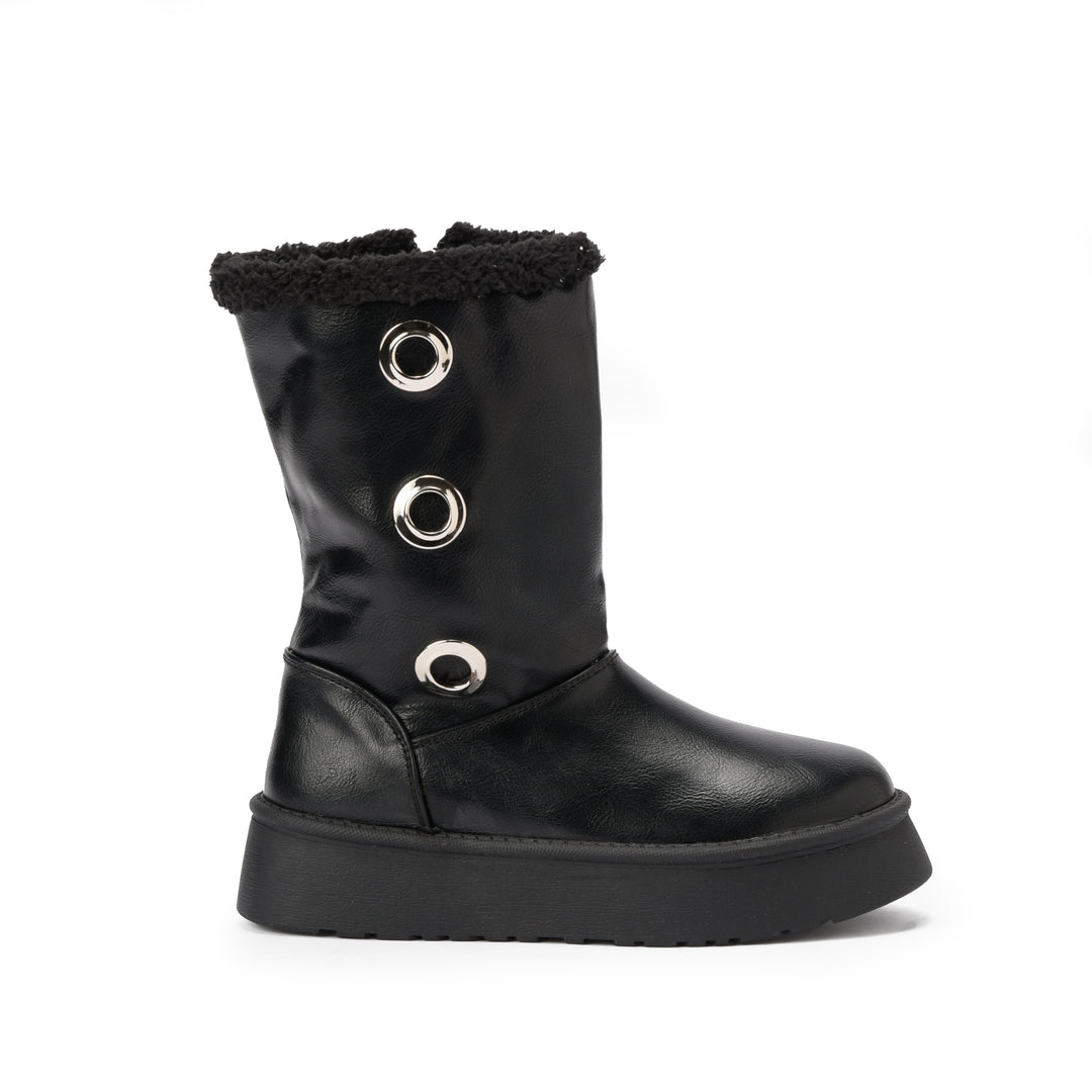 Brava — Ring Cozy Mid Boot- Black