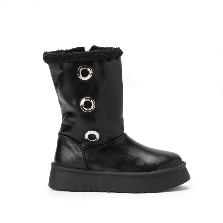 Brava — Ring Cozy Mid Boot- Black