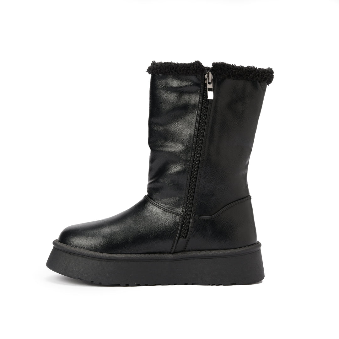 Brava — Ring Cozy Mid Boot- Black