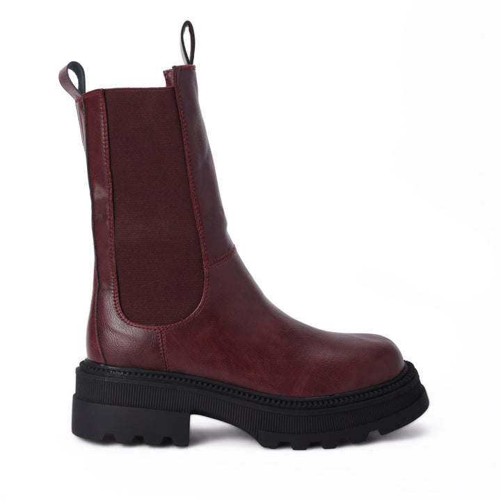 Brava Burgundy Half Boot