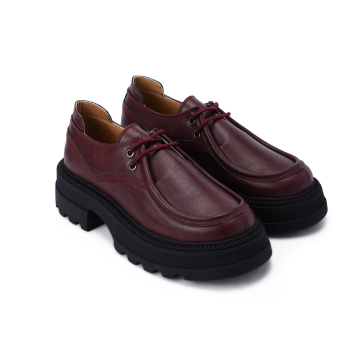 Brava Burgundy Chunky Step Loafer