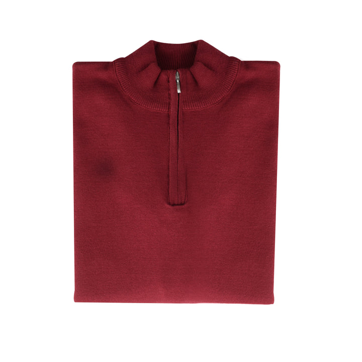 Brava Burgundy Zipped Pullover