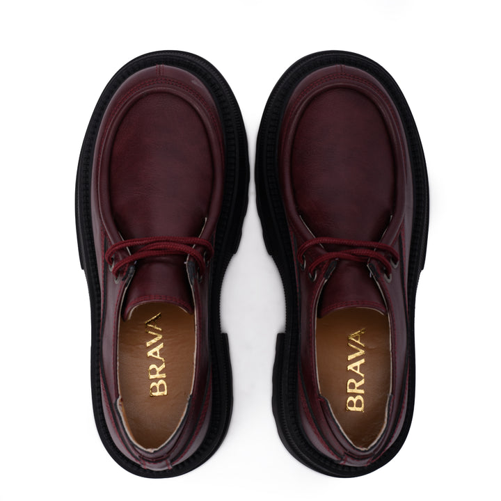 Brava Burgundy Chunky Step Loafer