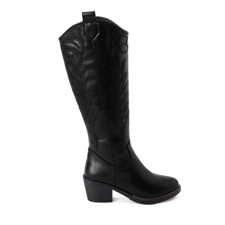 Brava Black Cowboy Boot