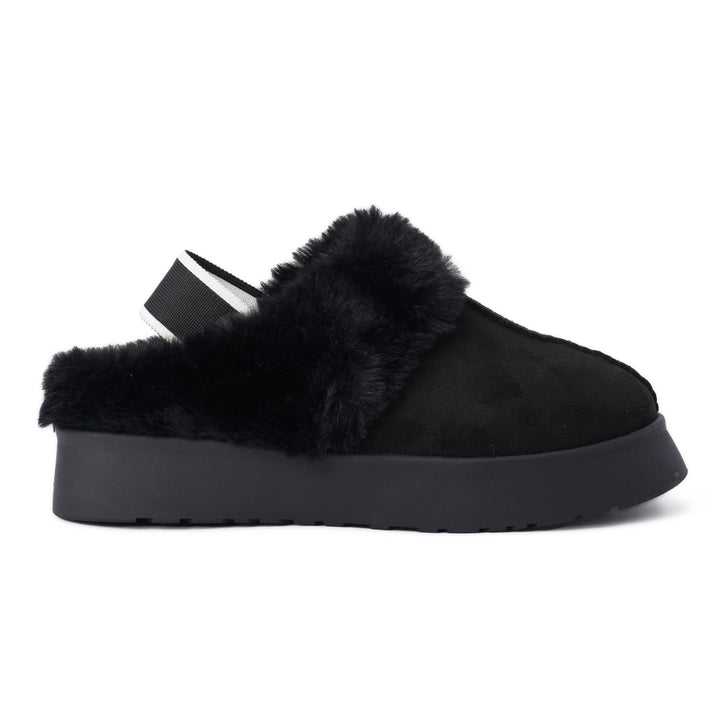 Brava Fur Black Strapped Sandal