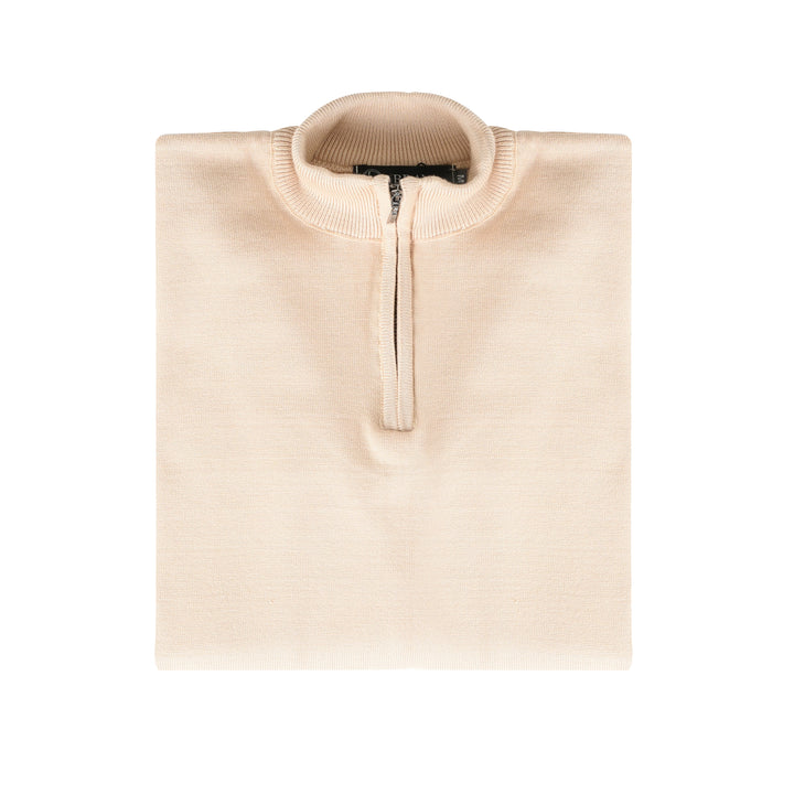 Brava Beige Zipped Pullover