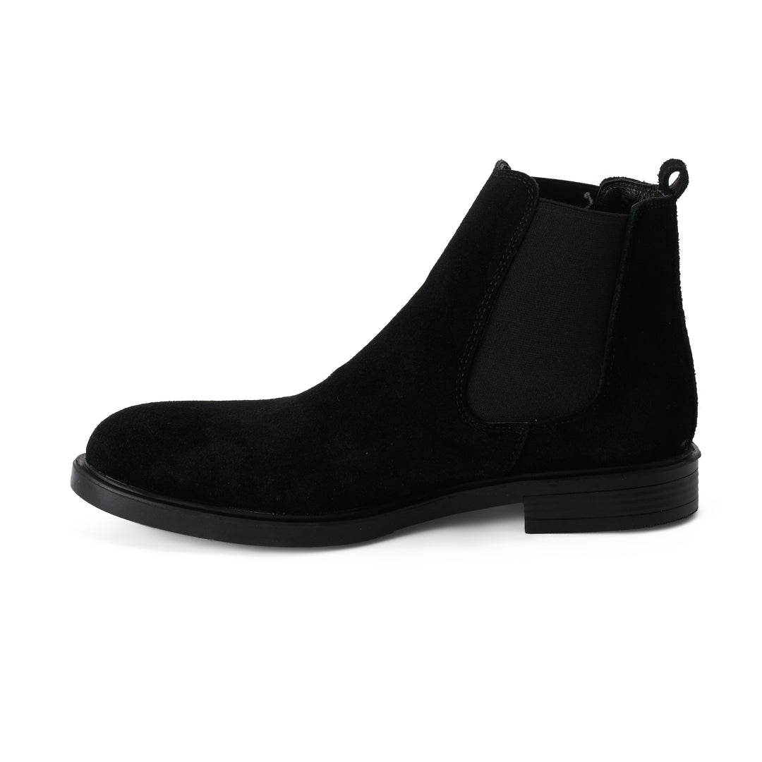 Brava Black Suede Chelsea Boot