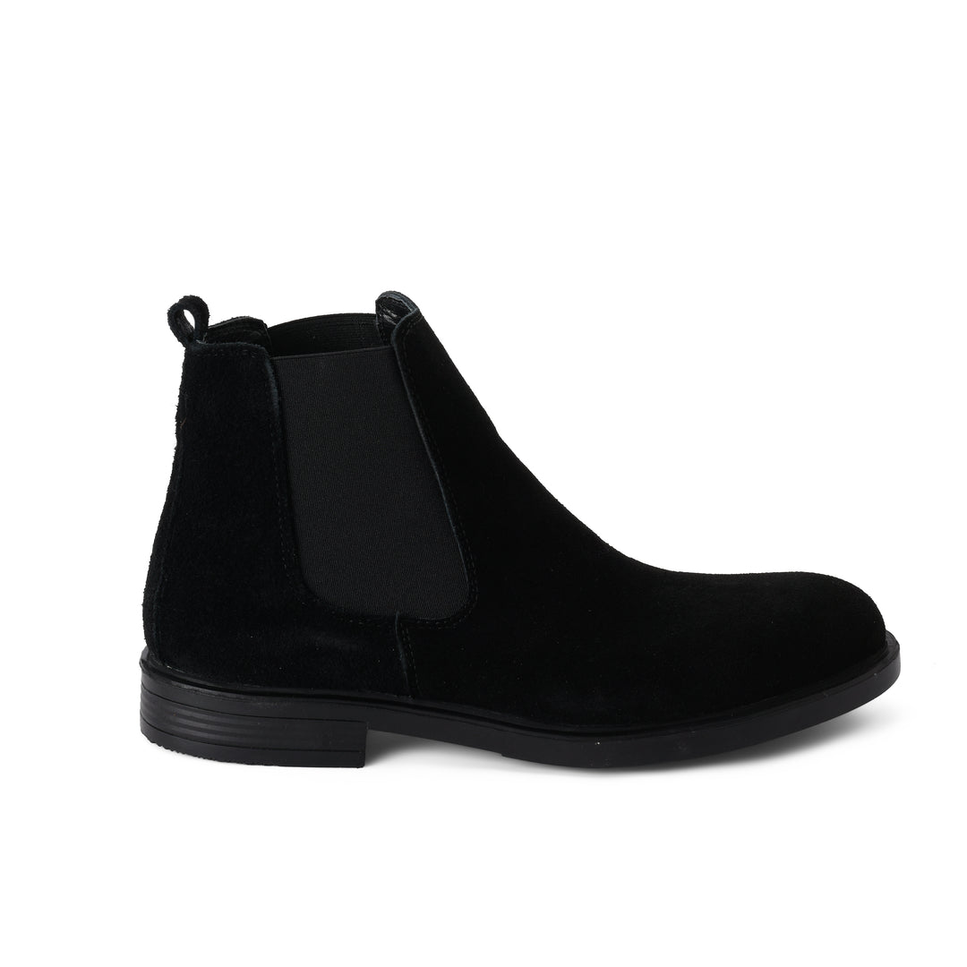 Brava Black Suede Chelsea Boot