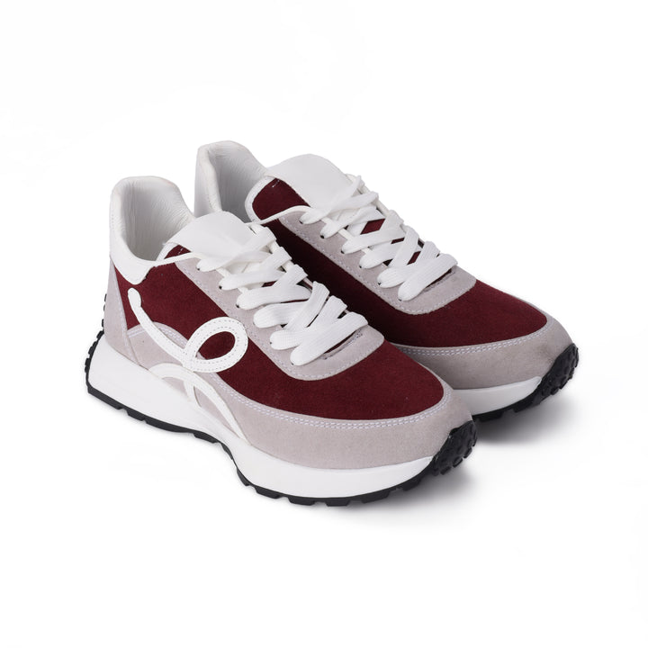 Brava White*Burgundy  Runners