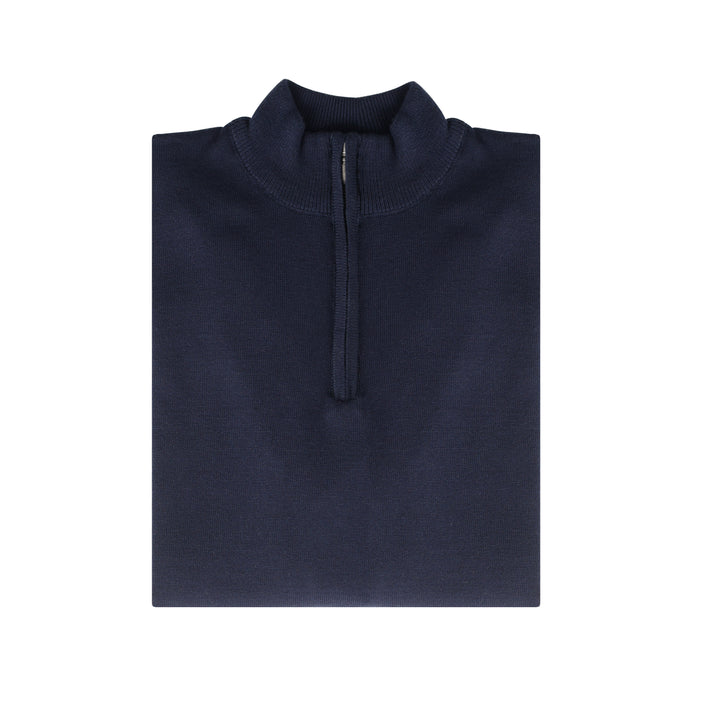 Brava Navy Zipped Pullover