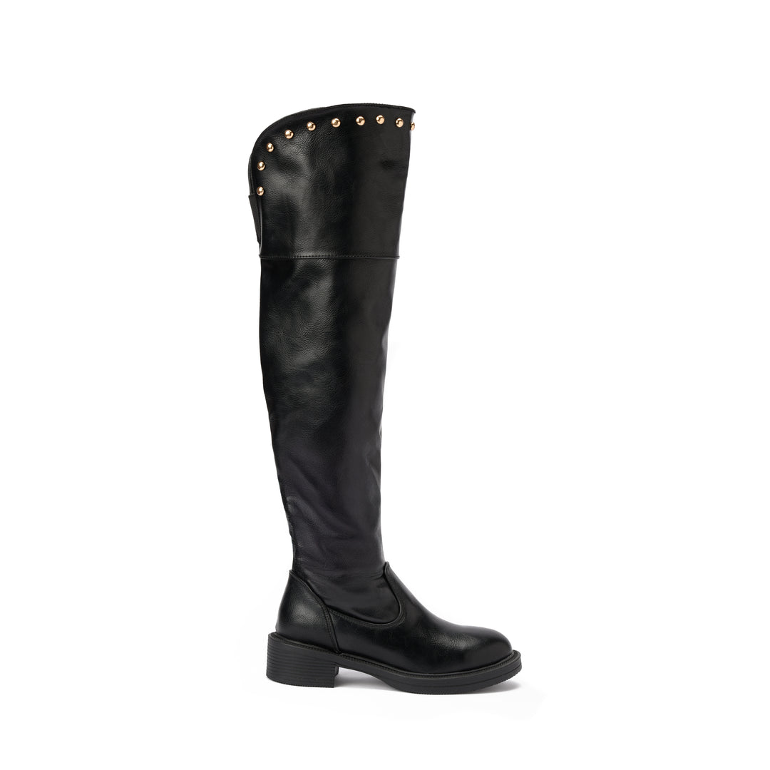 Brava — Studline Over-the-Knee Boot- Black