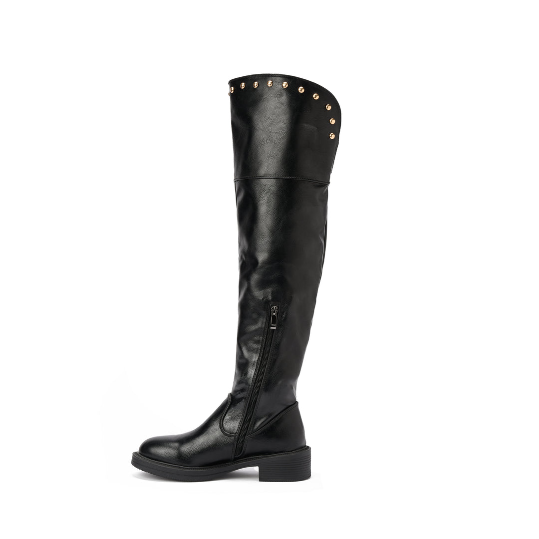 Brava — Studline Over-the-Knee Boot- Black