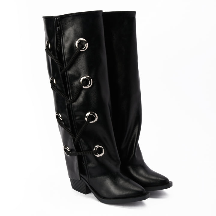 Brava Black Corset Boot