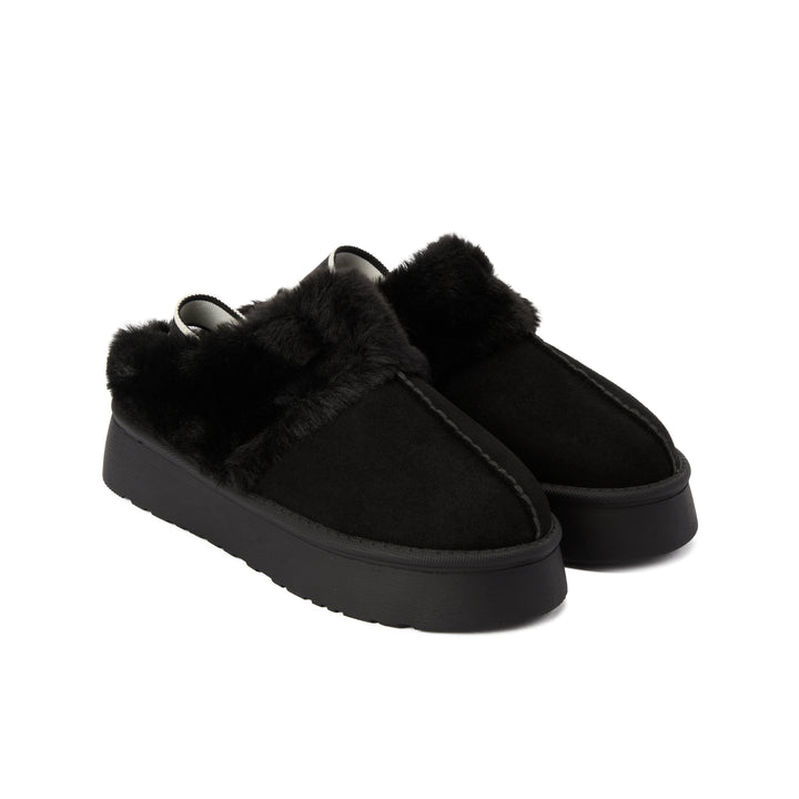 Brava Fur Black Strapped sandal