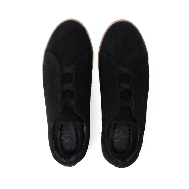 Brava Black Slip On Espadrilles