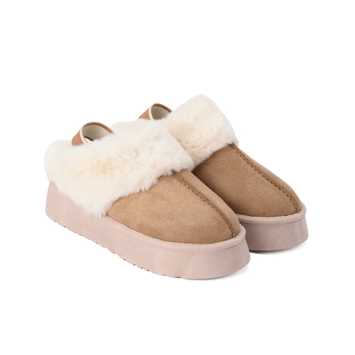 Brava Fur Coffee Strapped Sandal