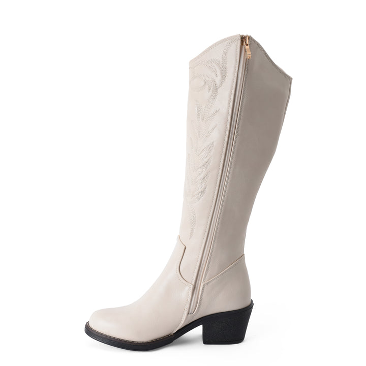 Brava Beige Cowboy Boot