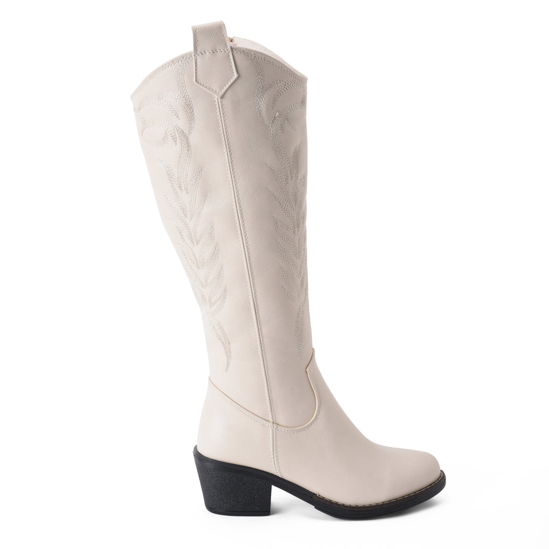 Brava Beige Cowboy Boot