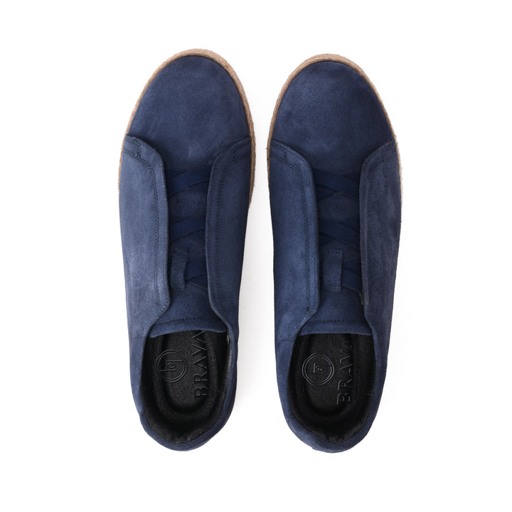 Brava Navy Slip On Espadrilles