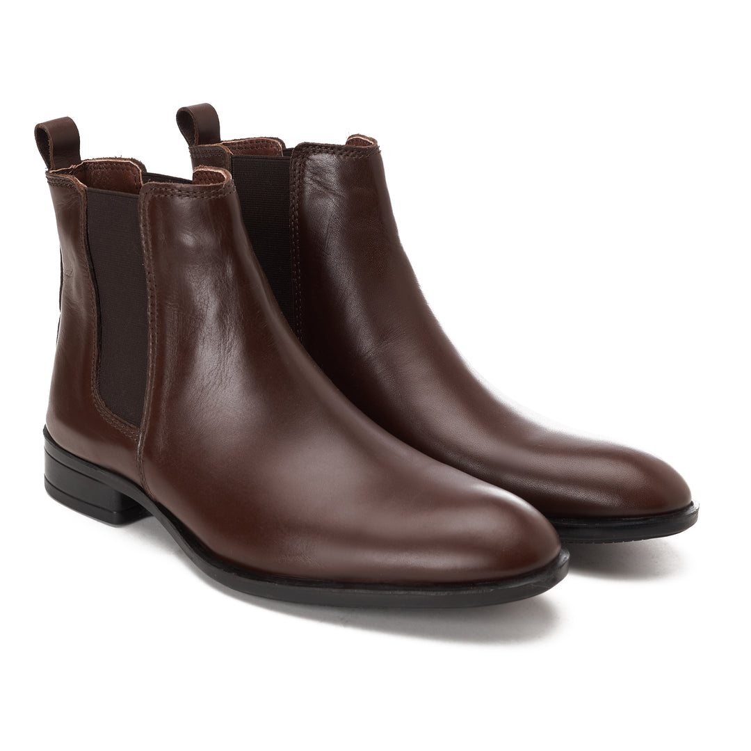 Brava Brown Leather Half Boot