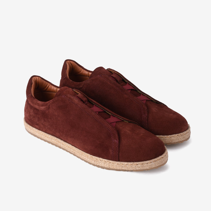 Brava Burgundy Slip On Espadrilles