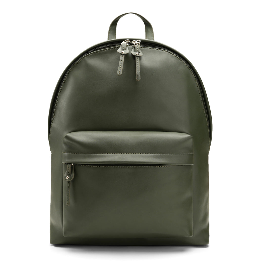 Brava Olive Leather Backpack