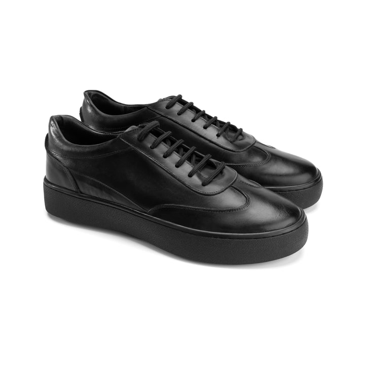 Brava Premium Plain Toe Black Sneakers