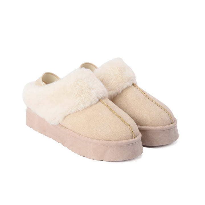 Brava Fur Beige  Strapped Sandal
