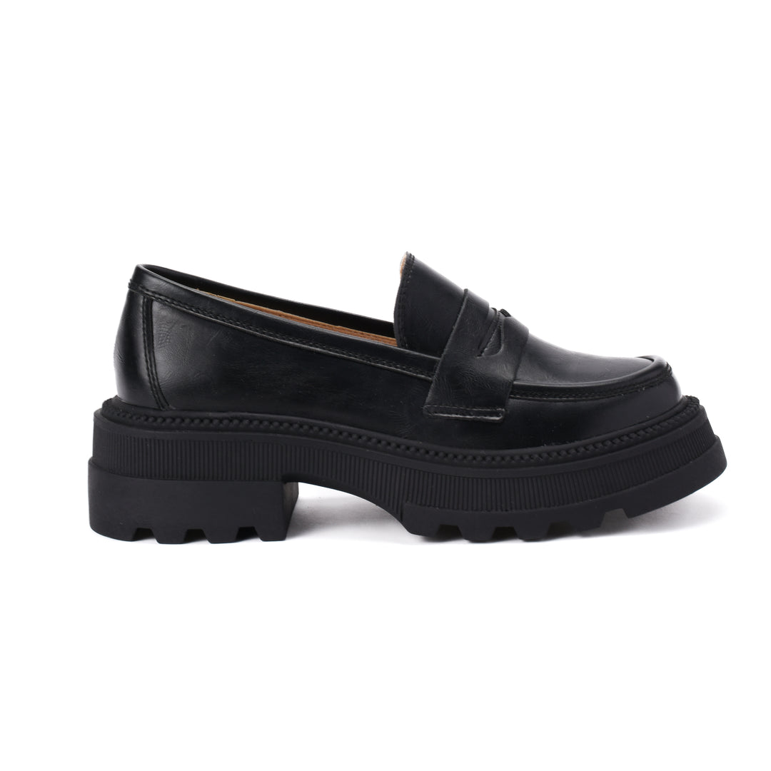 Women Black Chunky College