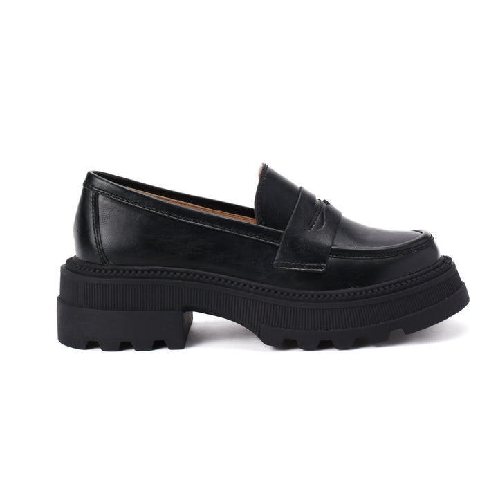 Women Black Chunky College