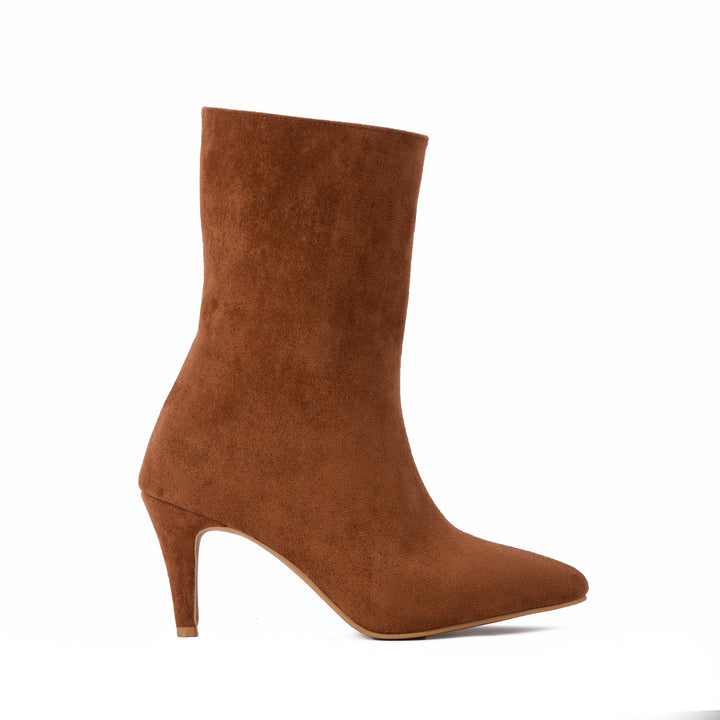 The Muse Pointed Mid Boot- Havan Suede