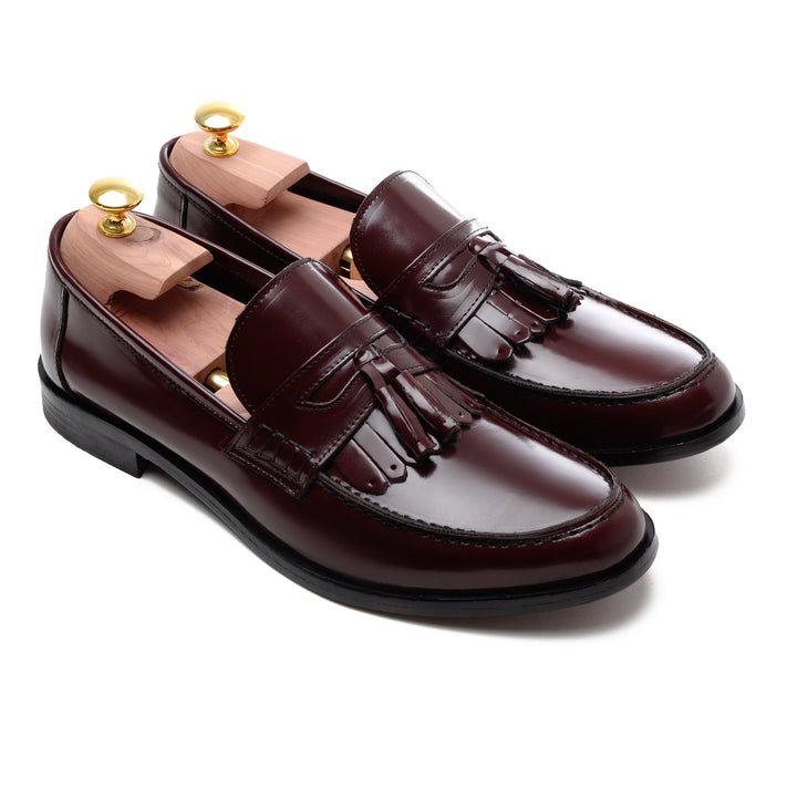 Brava Burgundy Tasseled Loafer