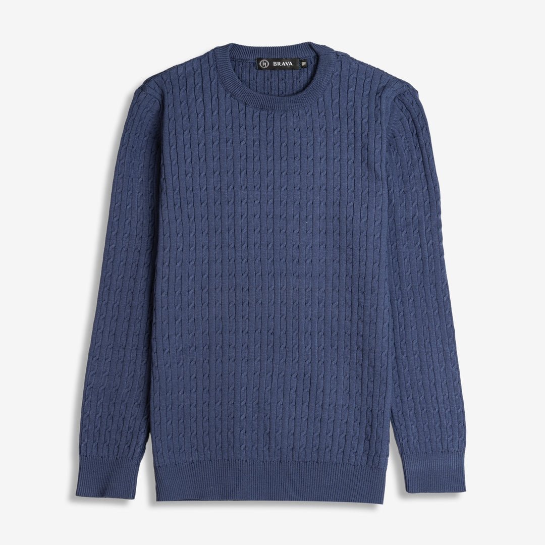 Brava Indigo Braided Pullover