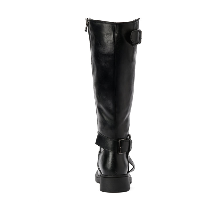 Brava — Harness Loop Knee Boot - Black