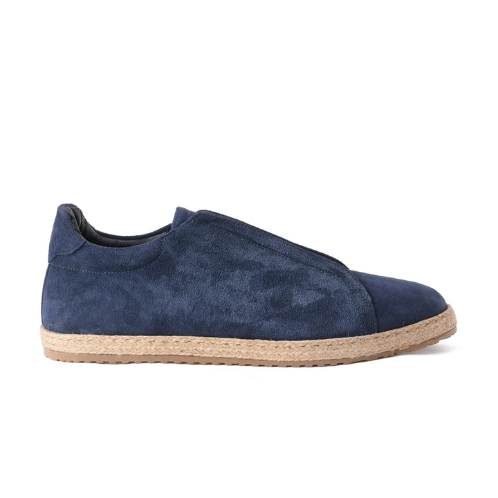 Brava Navy Slip On Espadrilles