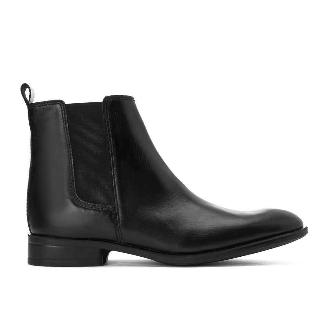 Brava Black Leather Half Boot