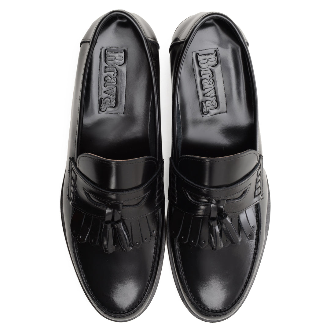 Brava Black Tasseled Loafer