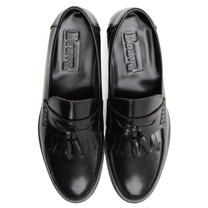Brava Black Tasseled Loafer