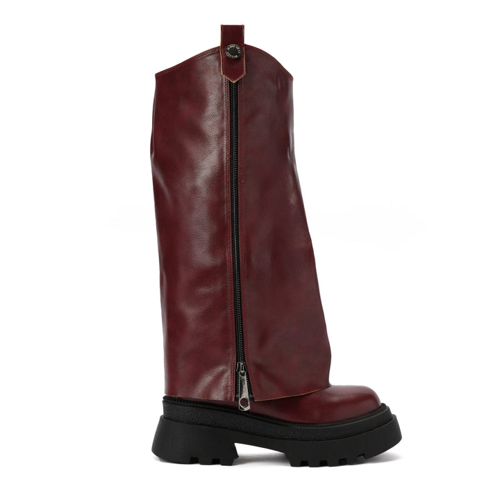 Shadow Rise Half Boot- Burgundy