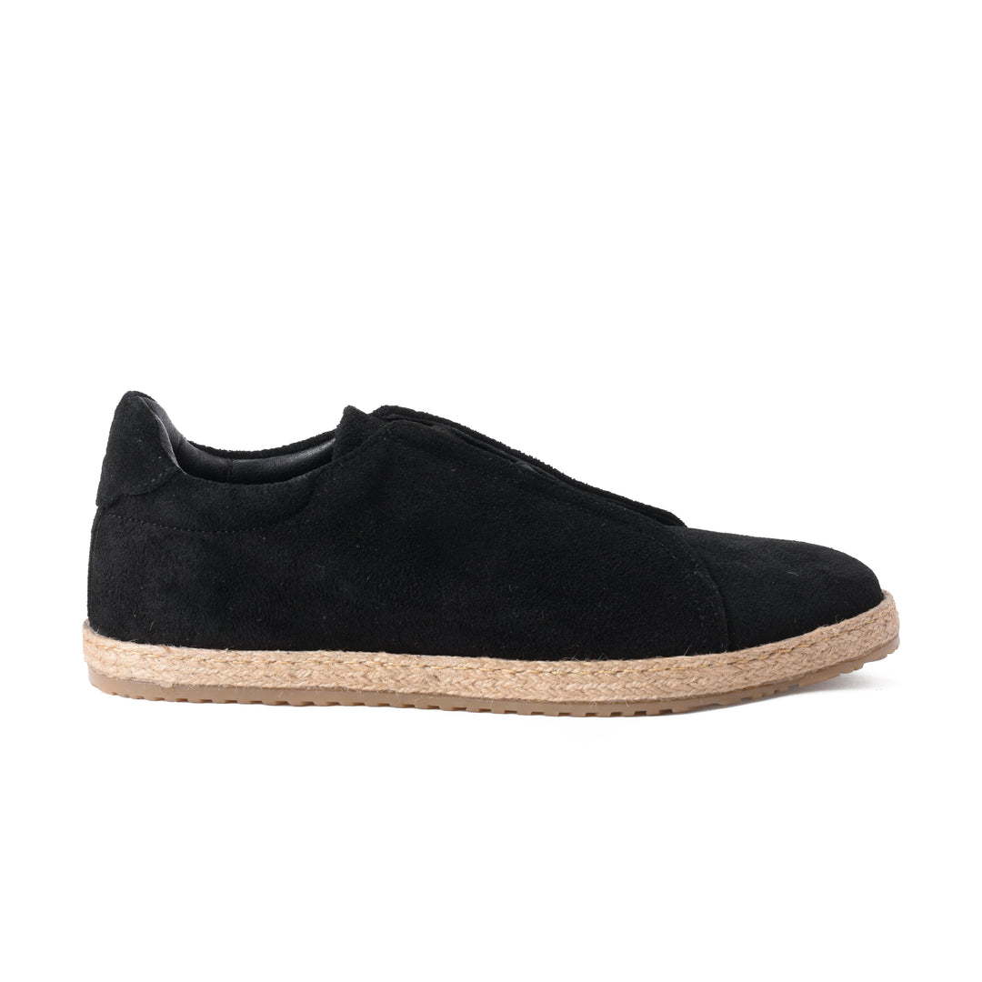 Brava Black Slip On Espadrilles