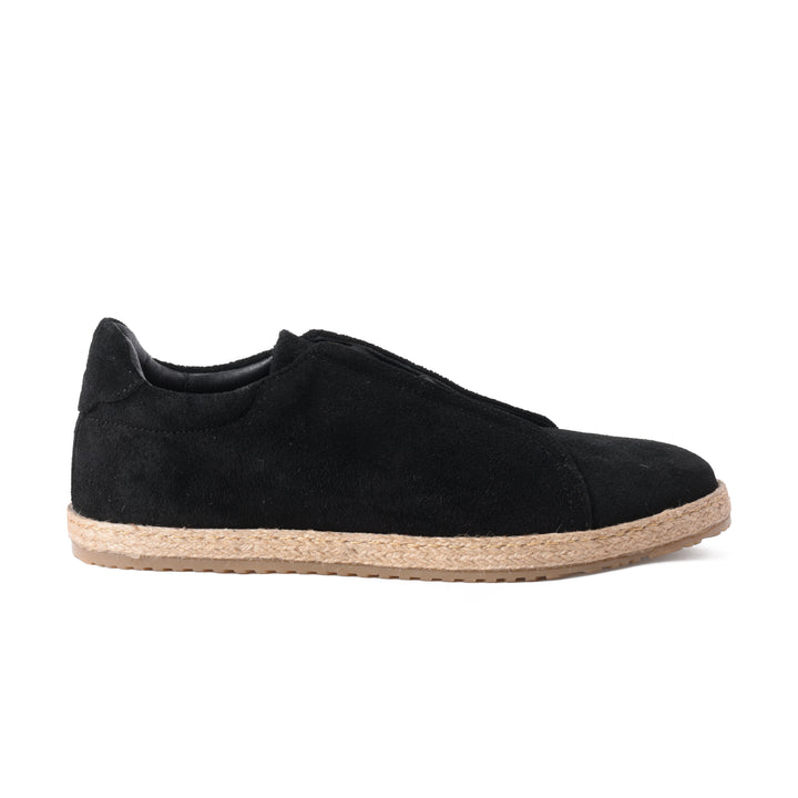 Brava Black Slip On Espadrilles