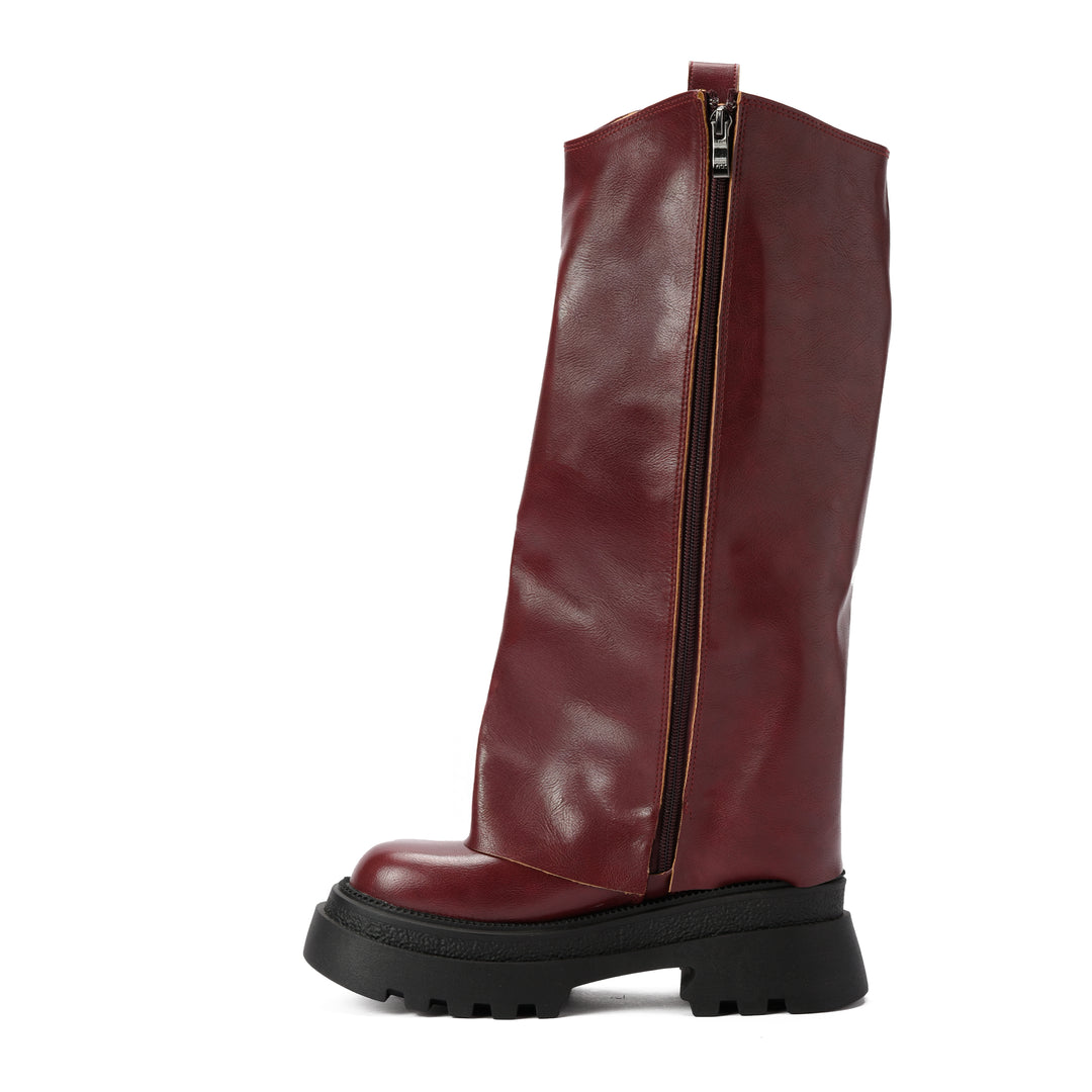 Shadow Rise Half Boot- Burgundy