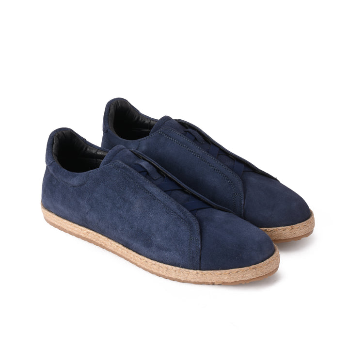 Brava Navy Slip On Espadrilles