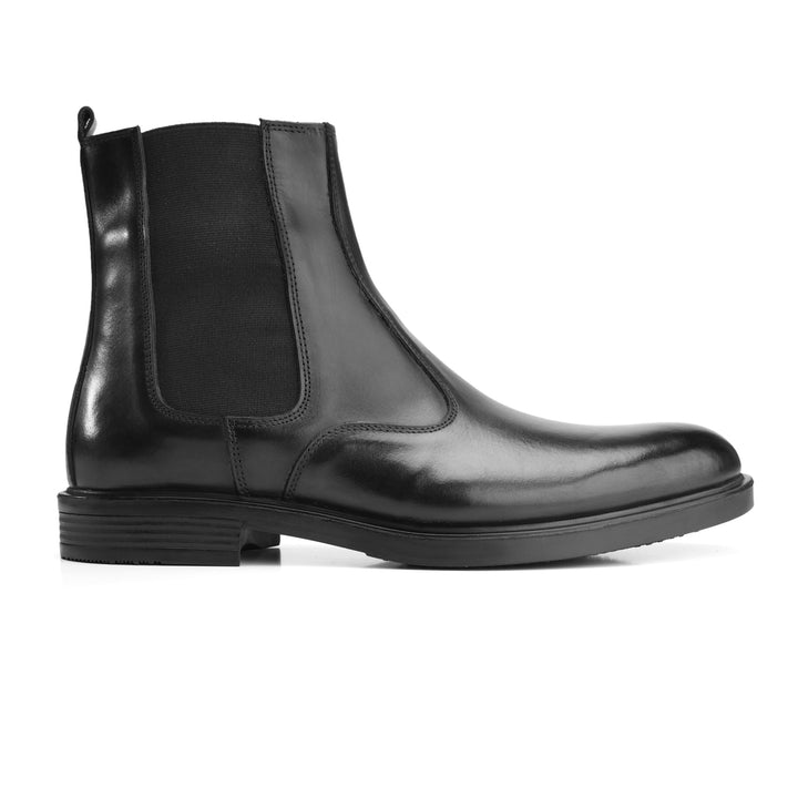 Brava Plain Toe Black Half Boot