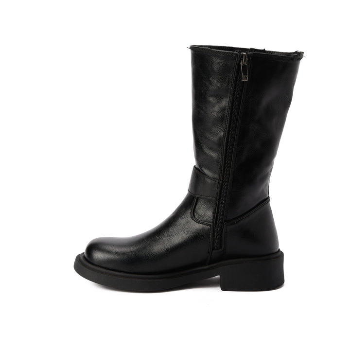 Brava Rebel Buckle Mid Boot- Black