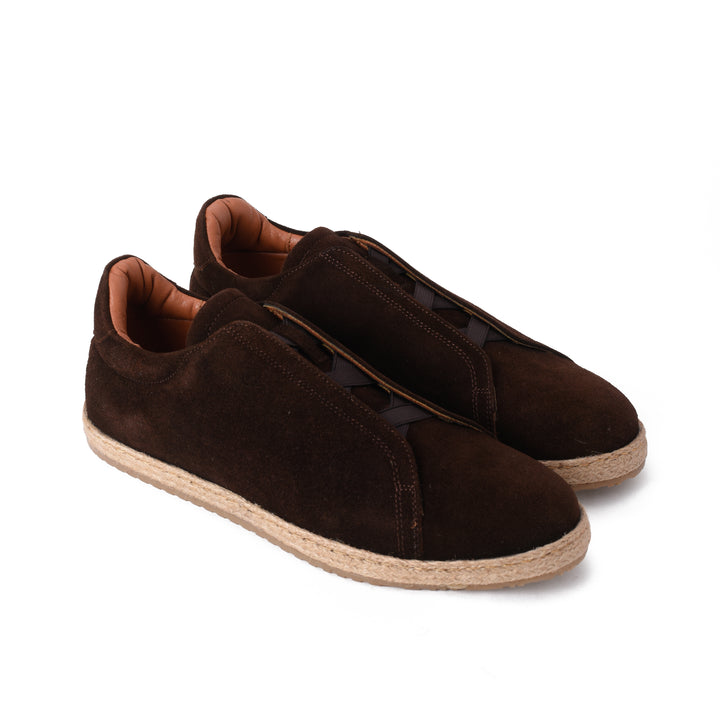 Brava Brown Slip On Espadrilles